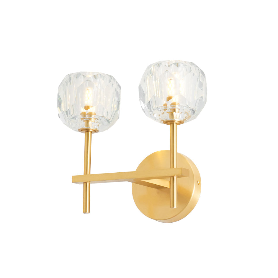 Kristallwandleuchte | Moderne Wandlampe mit Chromoberfläche 27