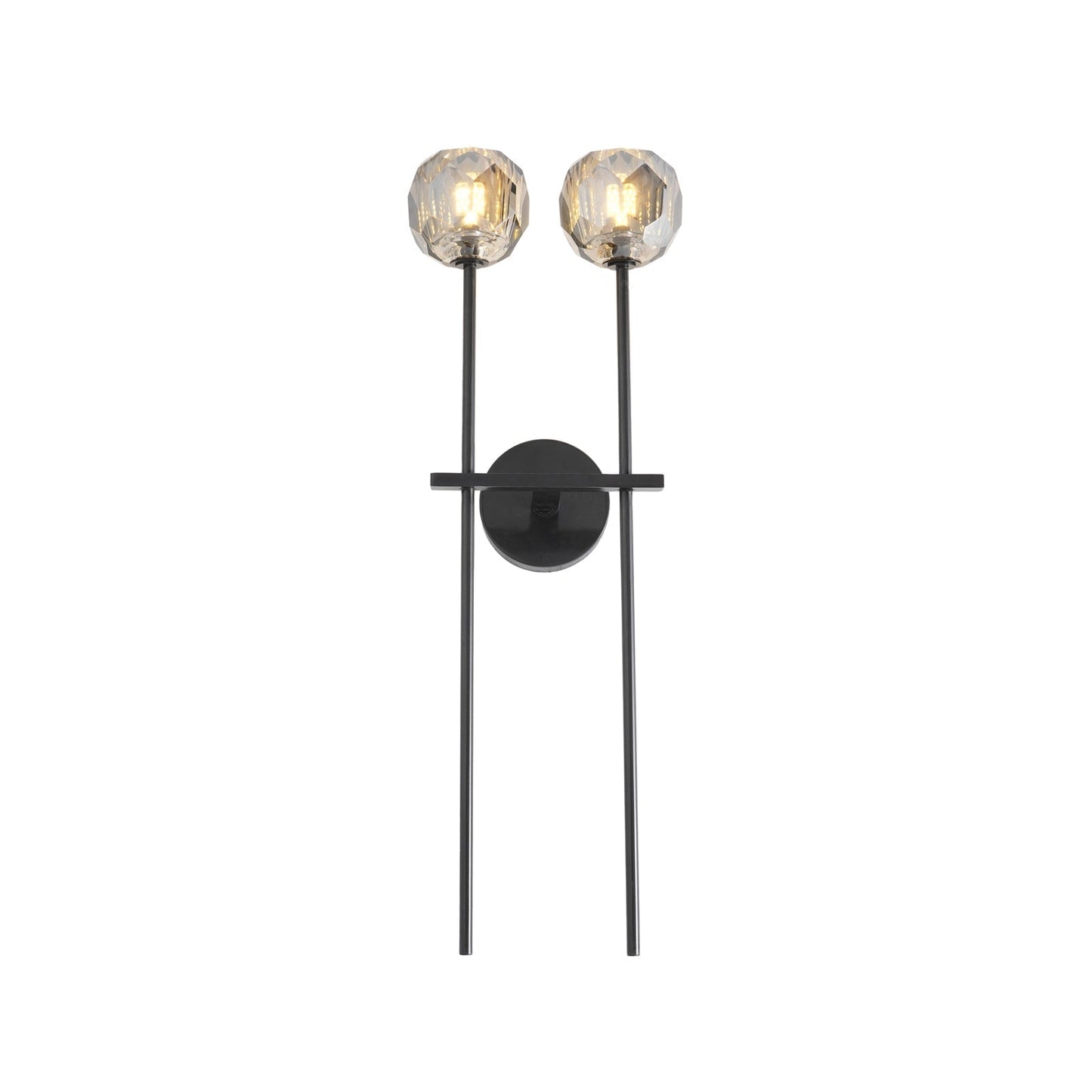 Kristallwandleuchte | Moderne Wandlampe mit Chromoberfläche 30