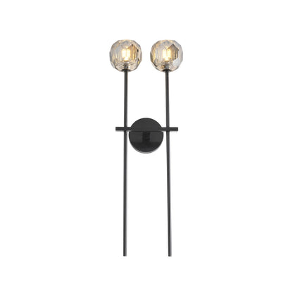 Kristallwandleuchte | Moderne Wandlampe mit Chromoberfläche 30