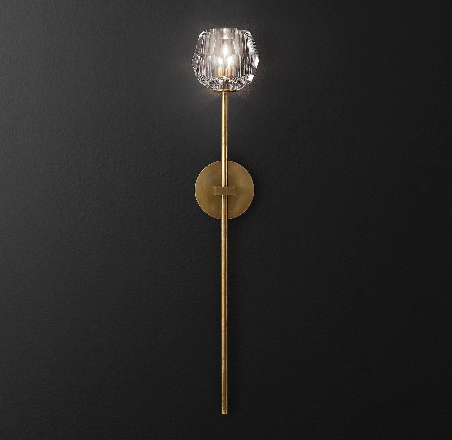 Kristallwandleuchte | Moderne Wandlampe mit Chromoberfläche 31