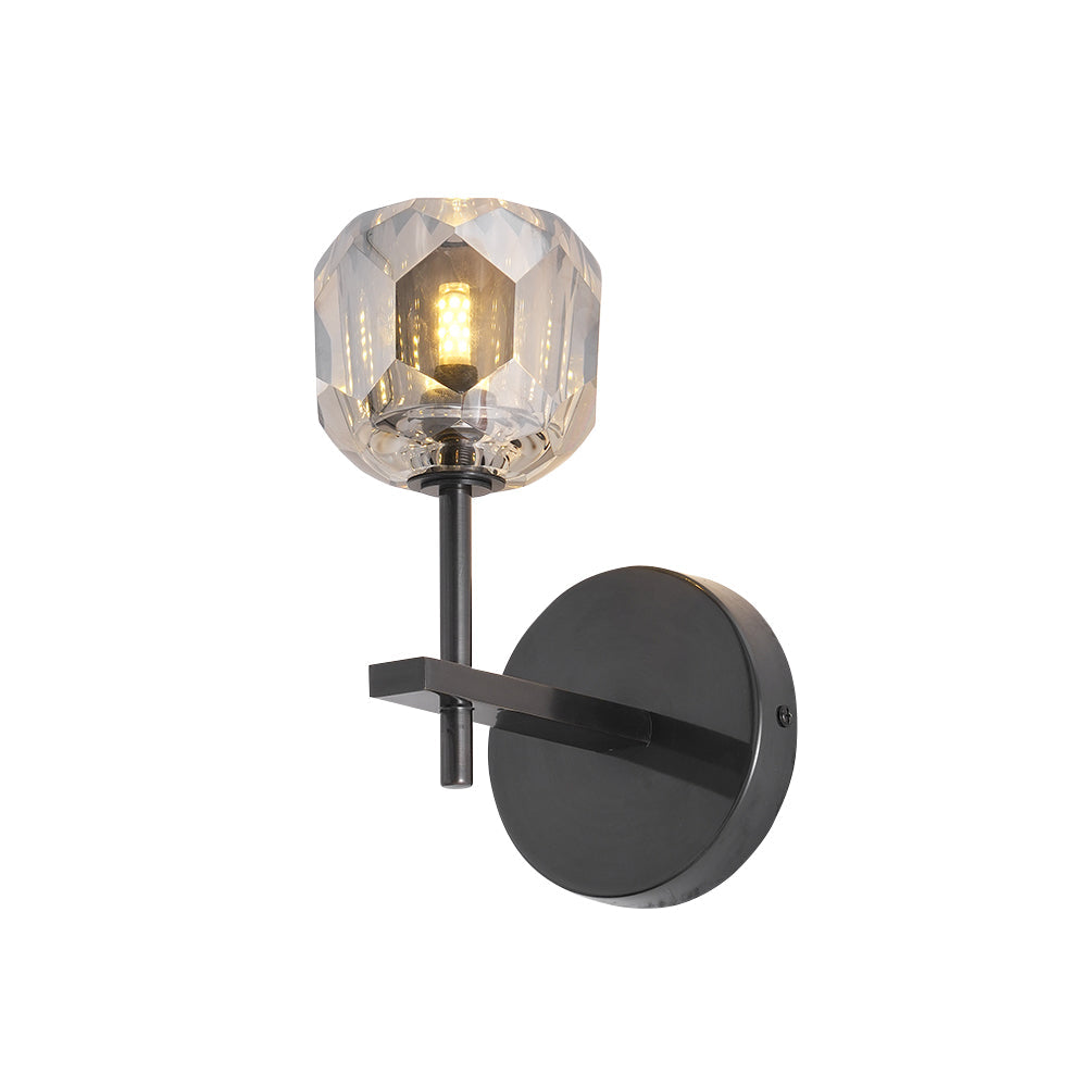 Kristallwandleuchte | Moderne Wandlampe mit Chromoberfläche 32