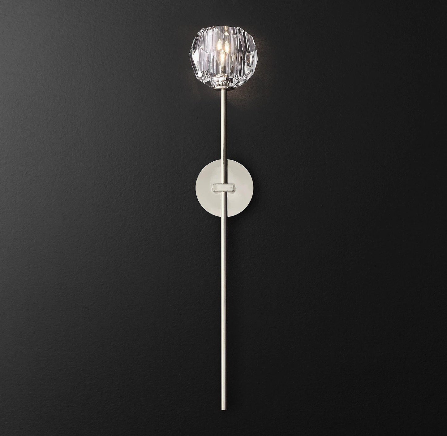 Kristallwandleuchte | Moderne Wandlampe mit Chromoberfläche 34