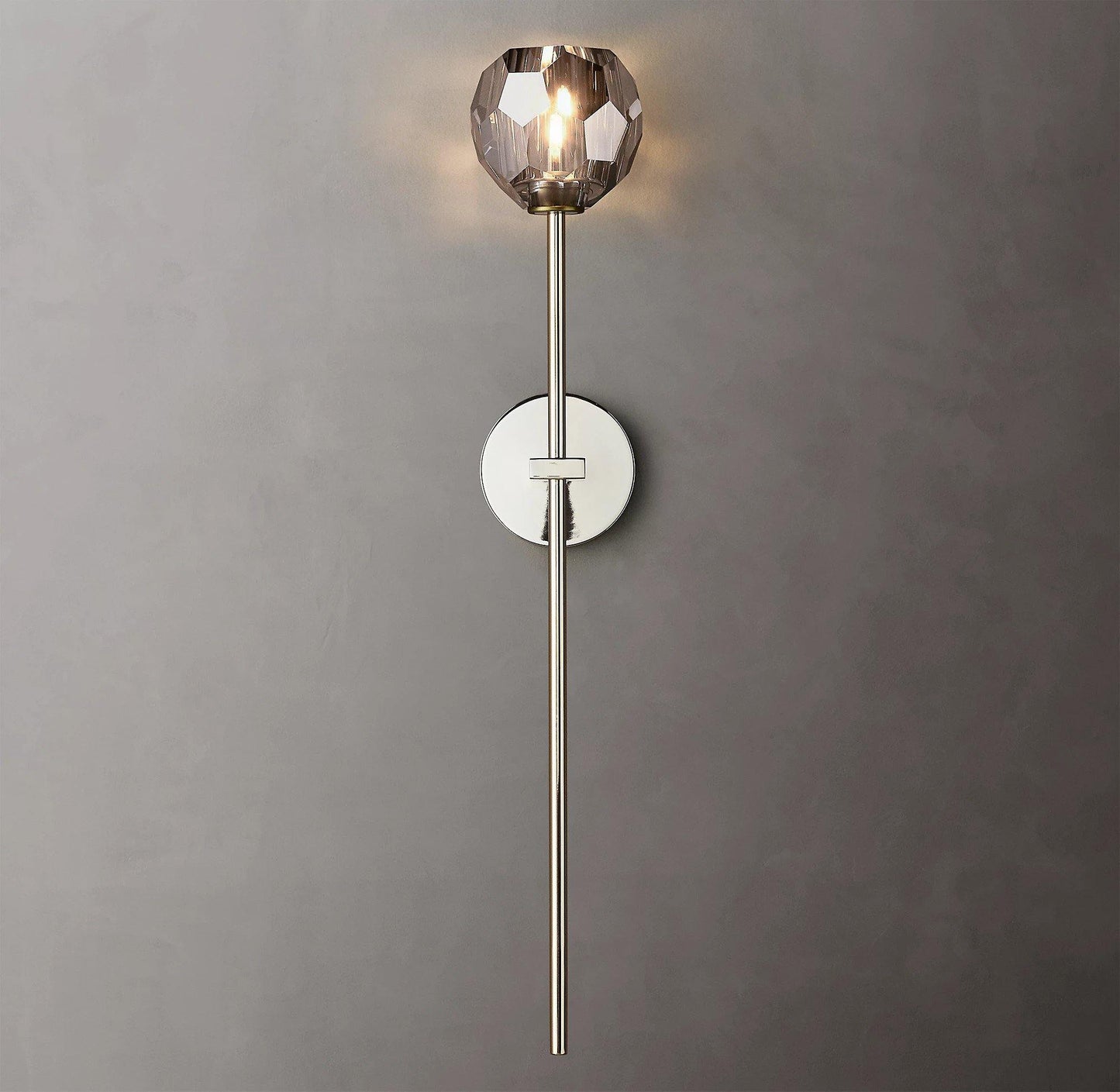 Kristallwandleuchte | Moderne Wandlampe mit Chromoberfläche 37