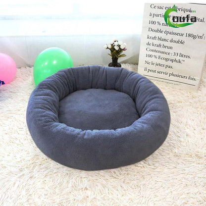 Kunstfell Haustierbett Rund | Warm und Kuschelig 4