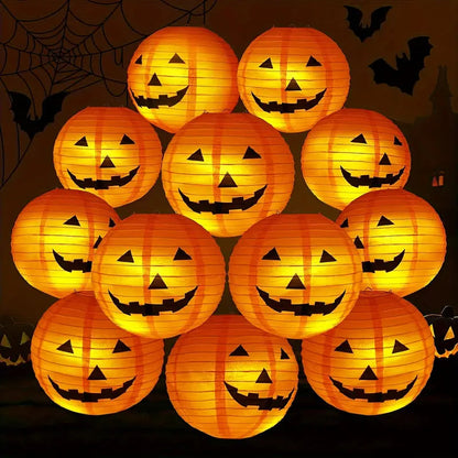 Kürbis Papierlaterne | Halloween Deko für Feste 0