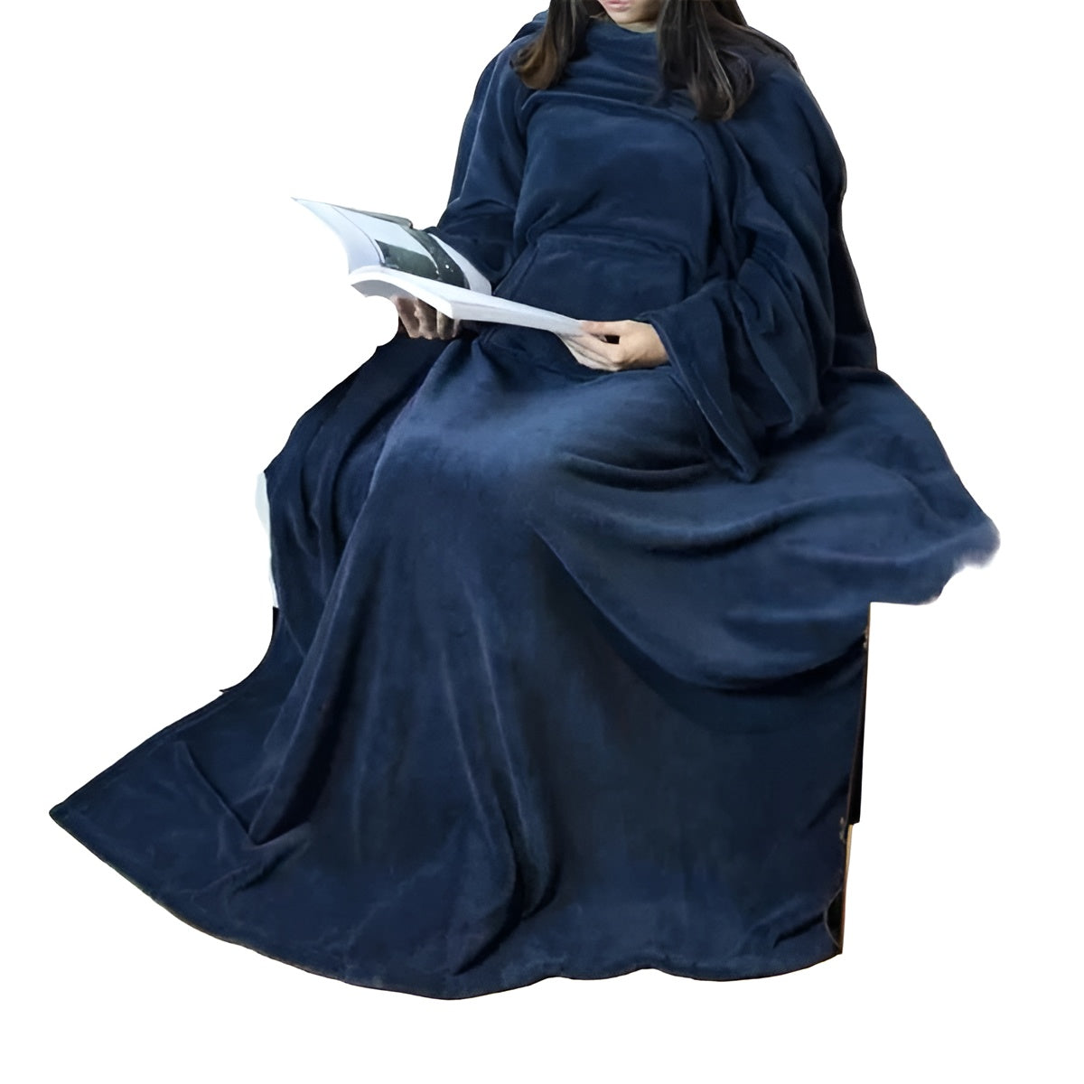 Kuscheldecke mit Kängurutasche | Weiche Flanell Decke für Gemütlichkeit 4