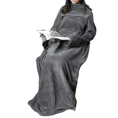 Kuscheldecke mit Kängurutasche | Weiche Flanell Decke für Gemütlichkeit 5