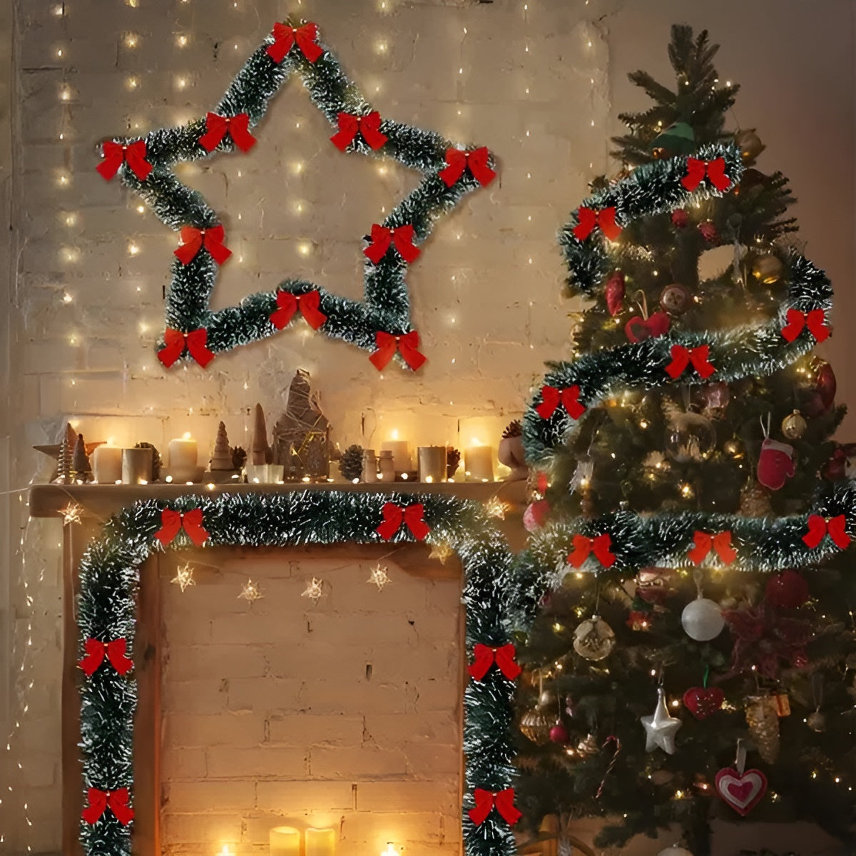 LED-Lichtergirlanden Set | Weihnachtsbeleuchtung Warmweiß 3