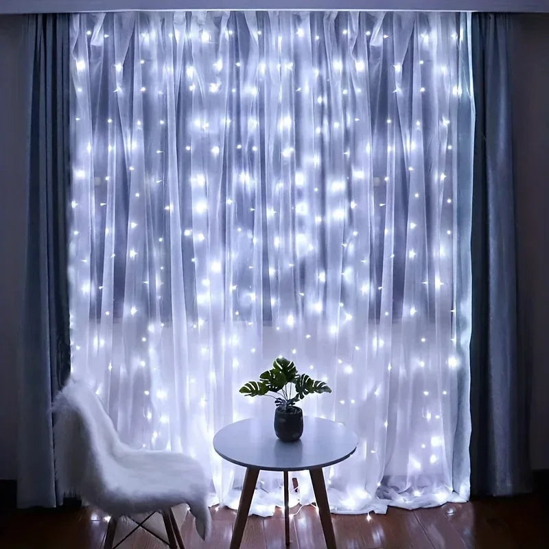 LED Lichterkette mit Fernbedienung | USB Vorhanglichter 3