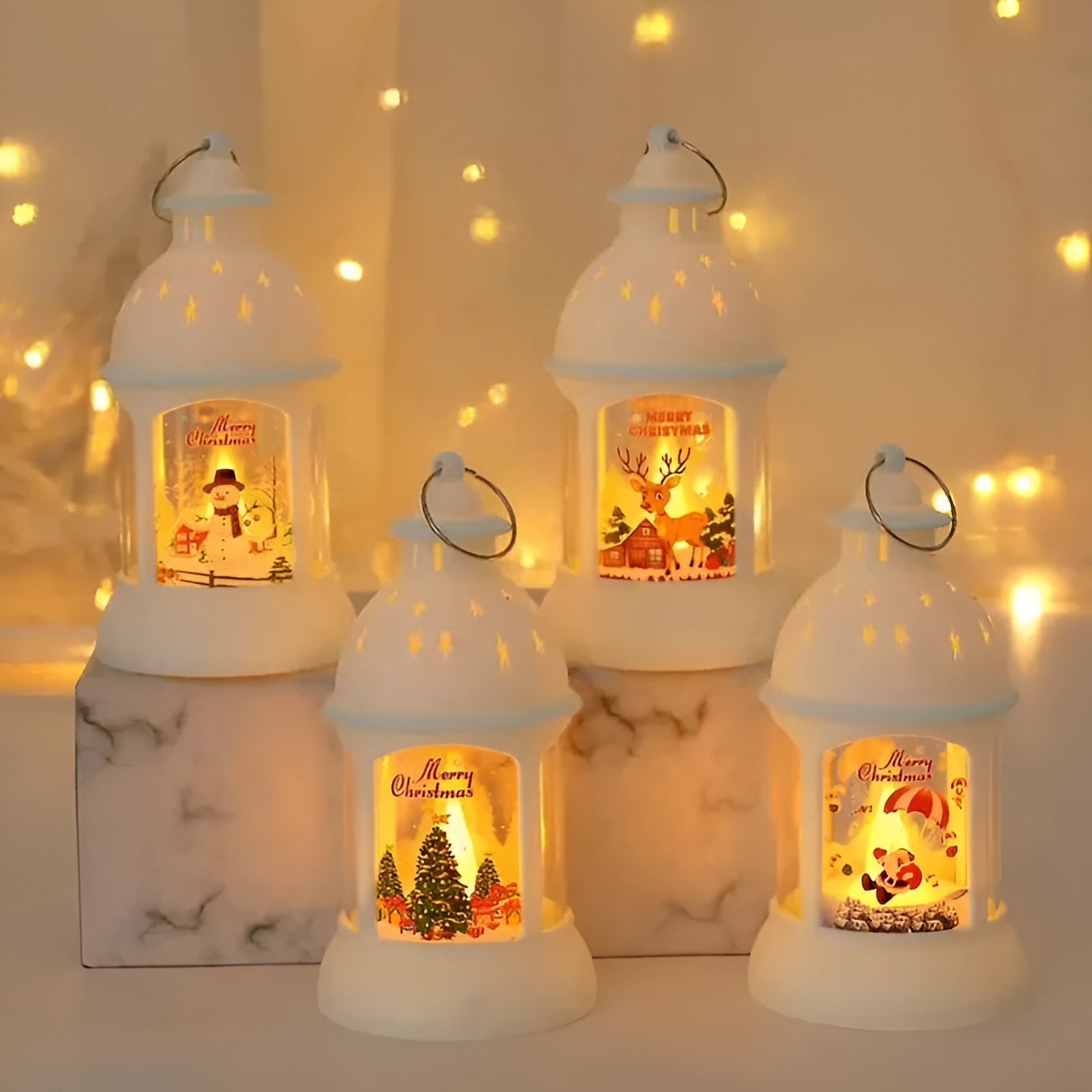 LED Weihnachtslaterne | Festliche Dekoration mit Warmem Licht 3