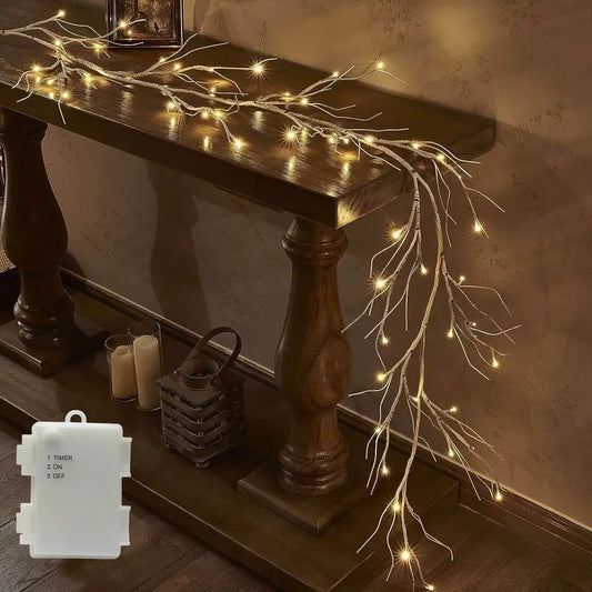 LED Zweig Girlande | Dekoration für Halloween und Weihnachten 0