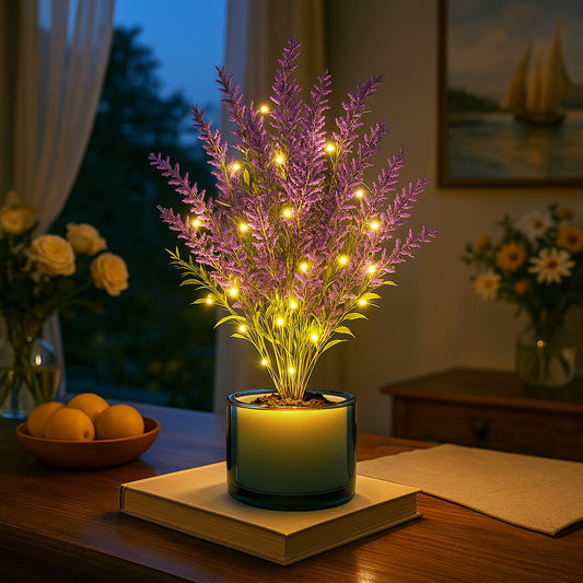 Lavendel-Traumlampe | LED Tischlampe für Gemütliches Licht 0