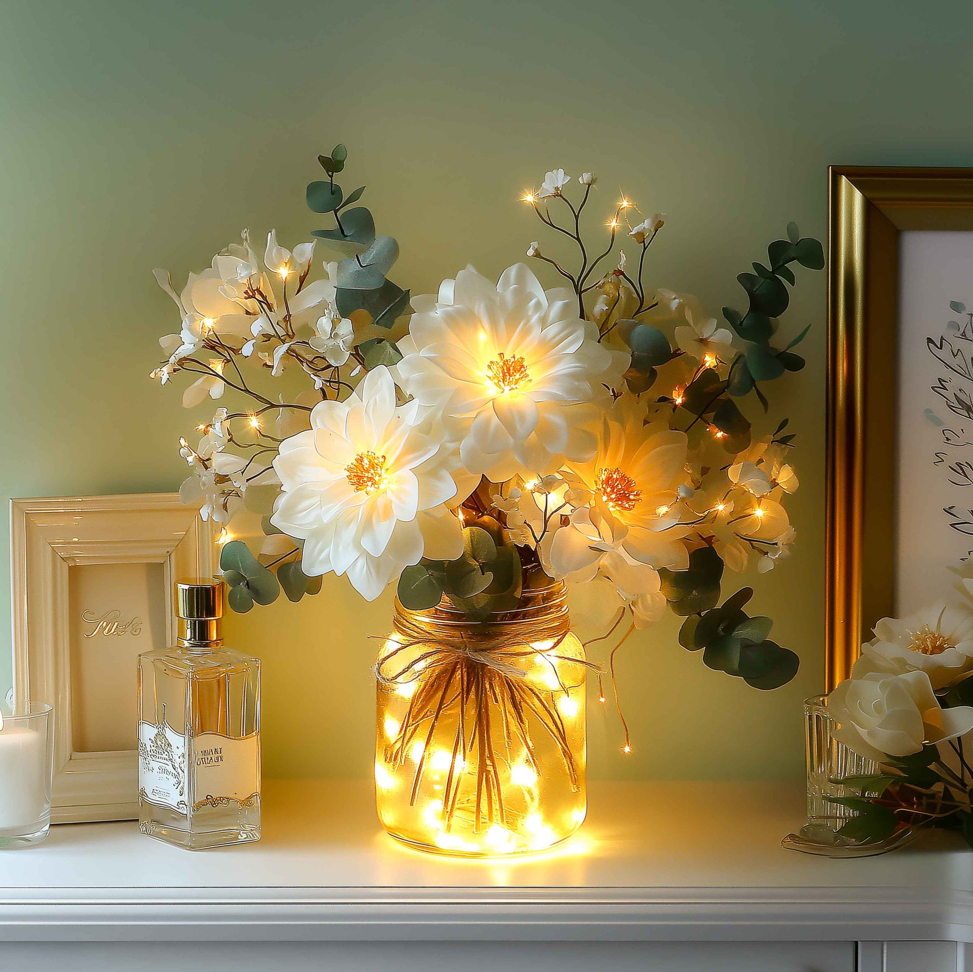 Leuchtender Blütenstrauß | LED Blumenarrangement 4