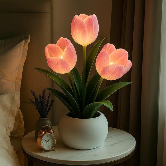 Leuchtendes Tulpenlicht | LED Tischlampe 0