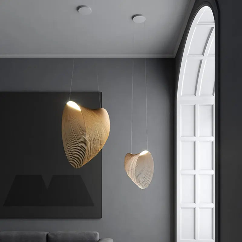 Lignum | Pendelleuchte aus Holz für Esszimmer und Wohnräume 6