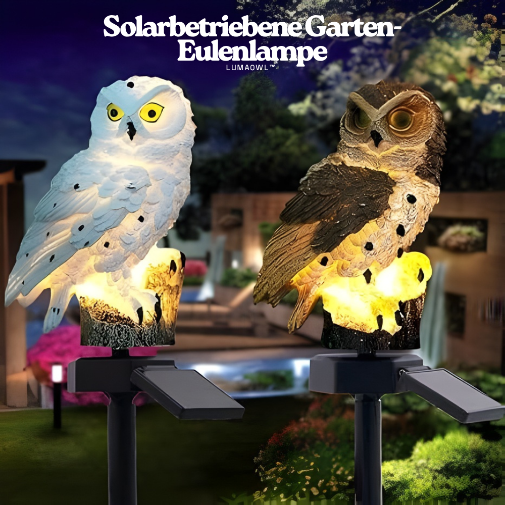 LumaOwl | Solarbetriebene Gartenlampe für Dekoration 0