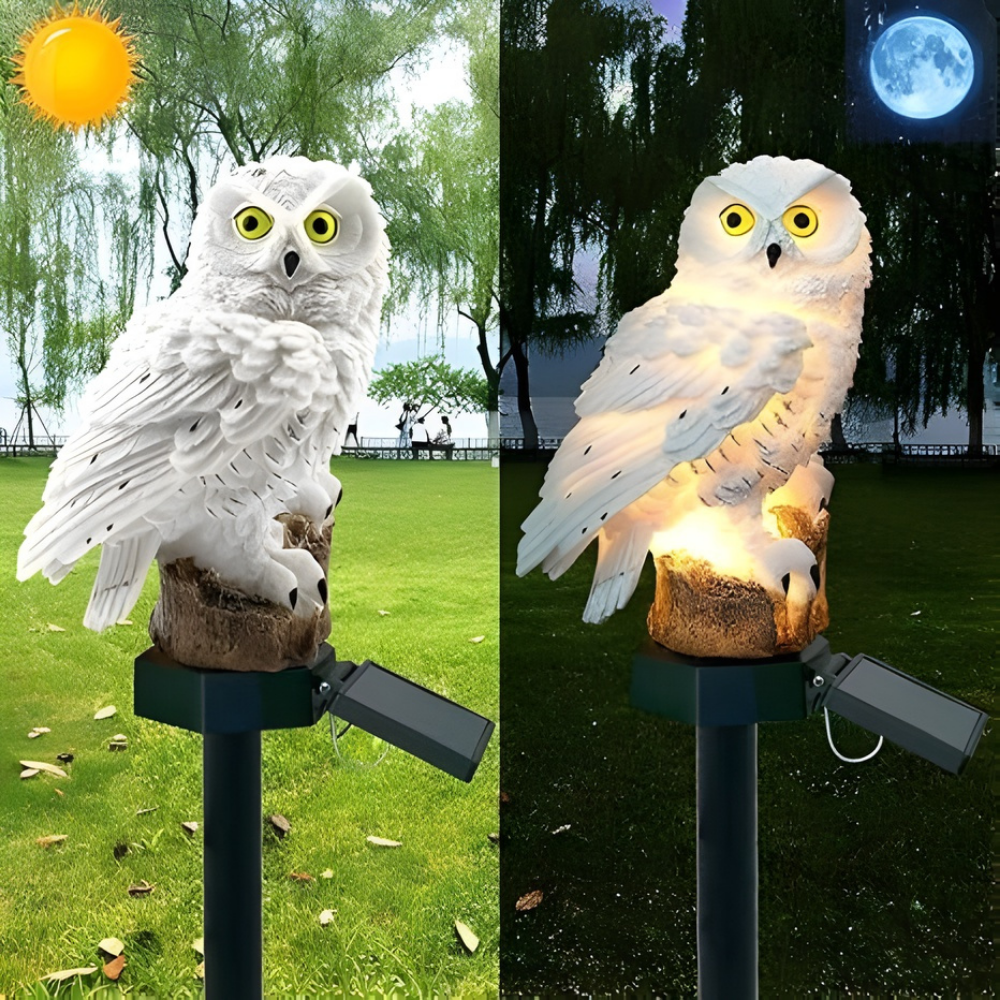 LumaOwl | Solarbetriebene Gartenlampe für Dekoration 1