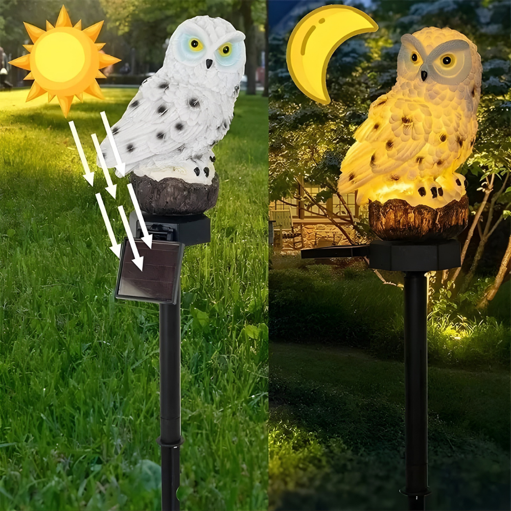LumaOwl | Solarbetriebene Gartenlampe für Dekoration 2