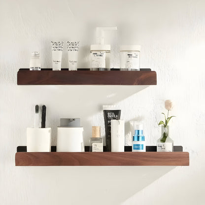LuxeWood | Hölzernes Badezimmer-Organisationsregal 7