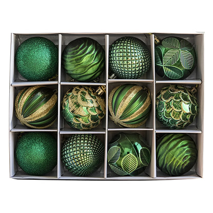 Luxuriöse Weihnachtskugeln Set | Kunstvolle Weihnachtsbaumkugeln 0