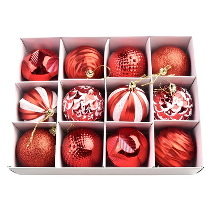 Luxuriöse Weihnachtskugeln Set | Kunstvolle Weihnachtsbaumkugeln 3