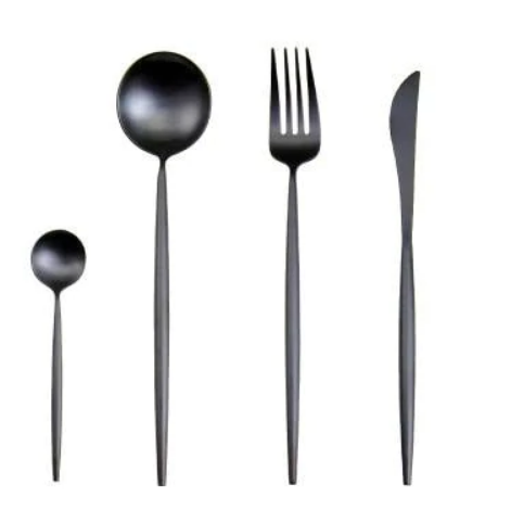 Luxuriöses Besteckset Gold-Silber | 24-teilig Edelstahl Besteck 0