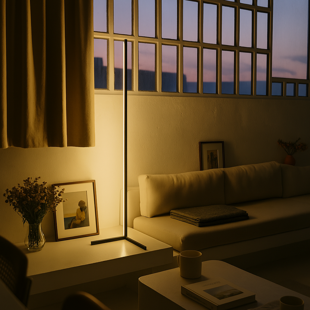 Lya | Stehlampe Schwarz für Wohnzimmer und moderne Räume 3