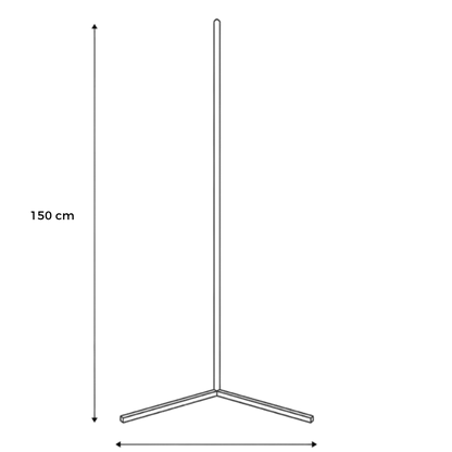 Lya | Stehlampe Schwarz für Wohnzimmer und moderne Räume 7