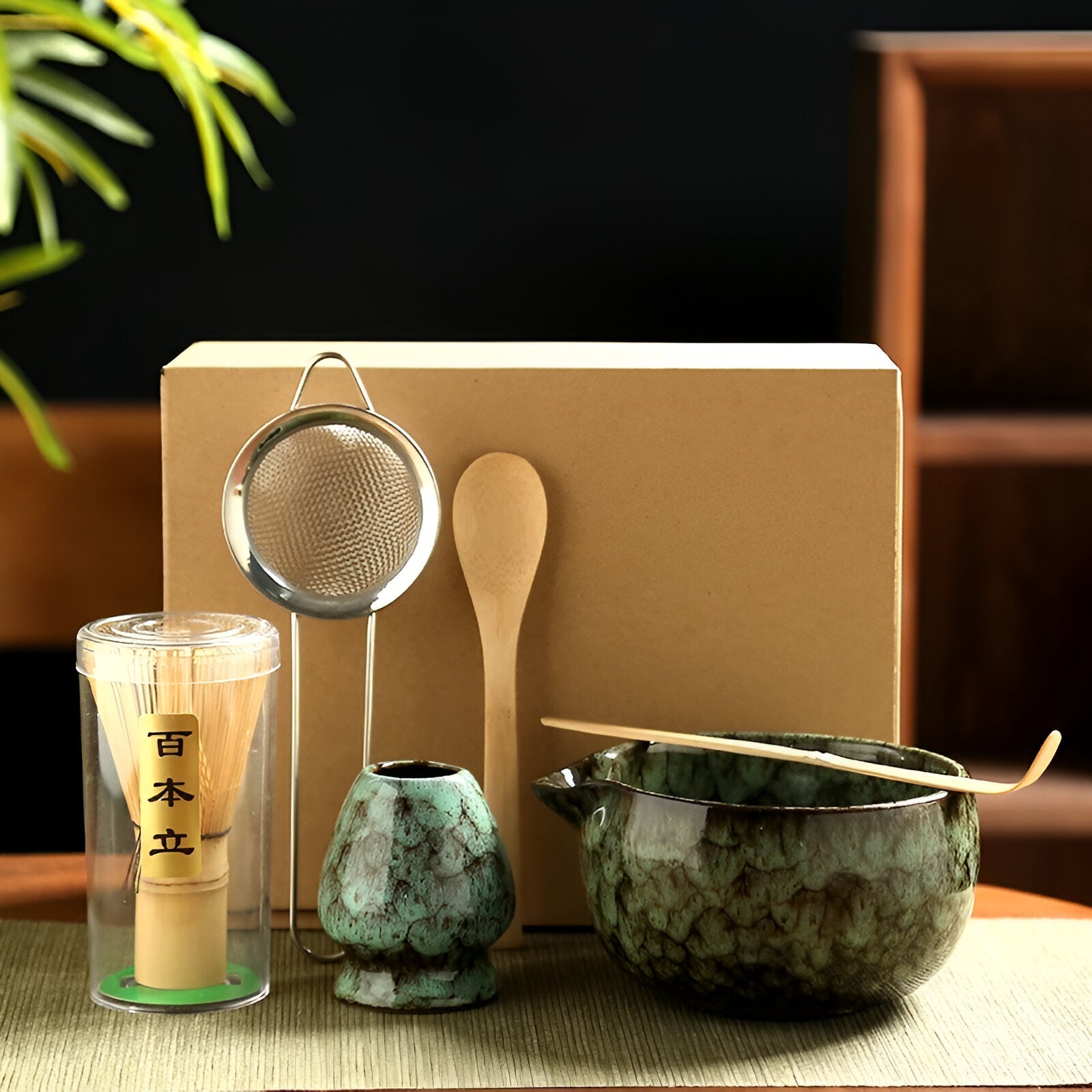 Matcha Teeset | Japanisches Teeservice 6-teilig für Teezubereitung 3