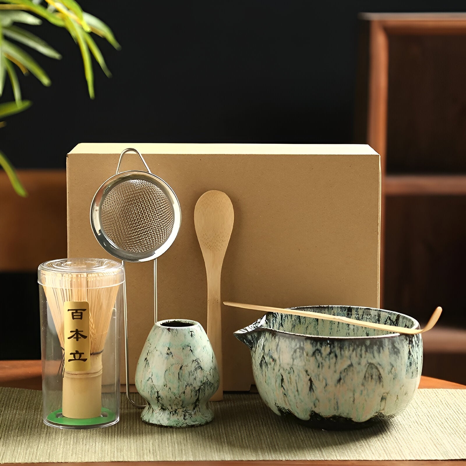 Matcha Teeset | Japanisches Teeservice 6-teilig für Teezubereitung 4