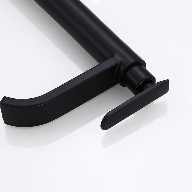 Mattschwarze Waschbeckenarmatur | Elegante Kaltwasserarmatur 5