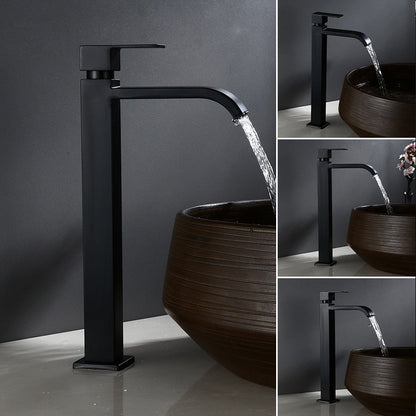 Mattschwarze Waschbeckenarmatur | Elegante Kaltwasserarmatur 8