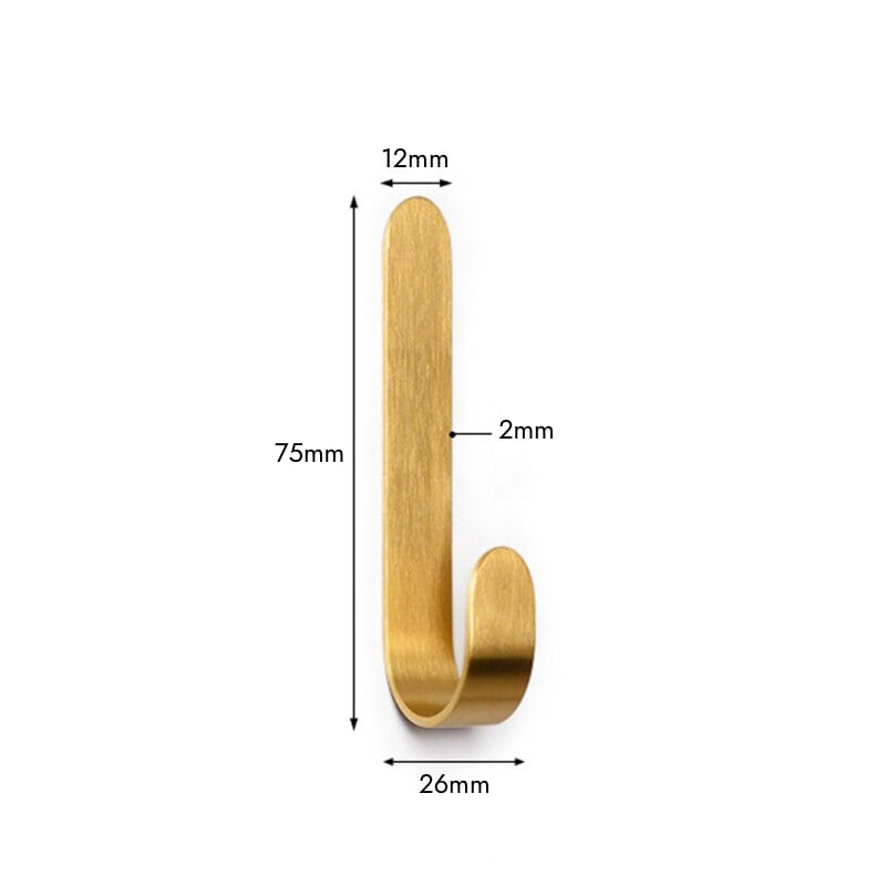 Messing Wandhaken Set | Rostbeständige Kleiderhaken Garderobe 0