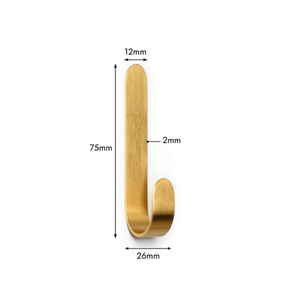 Messing Wandhaken Set | Rostbeständige Kleiderhaken Garderobe 0