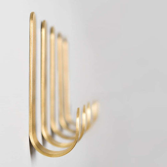 Messing Wandhaken Set | Rostbeständige Kleiderhaken Garderobe 1