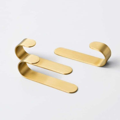 Messing Wandhaken Set | Rostbeständige Kleiderhaken Garderobe 2