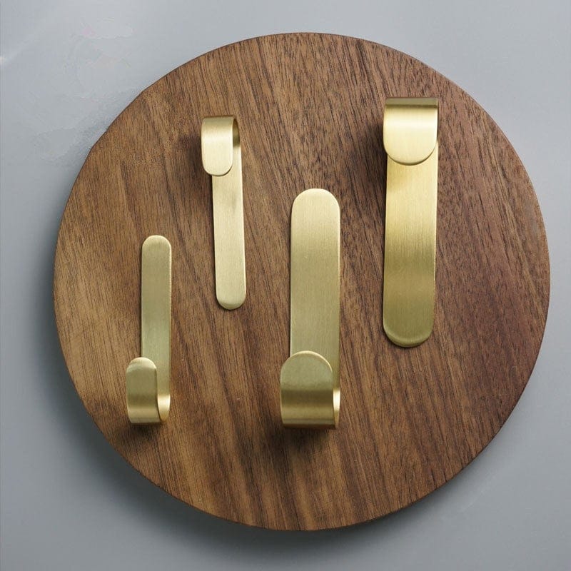 Messing Wandhaken Set | Rostbeständige Kleiderhaken Garderobe 5