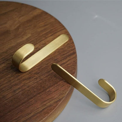 Messing Wandhaken Set | Rostbeständige Kleiderhaken Garderobe 6