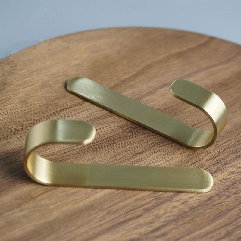 Messing Wandhaken Set | Rostbeständige Kleiderhaken Garderobe 7