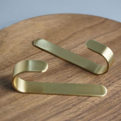 Messing Wandhaken Set | Rostbeständige Kleiderhaken Garderobe 7