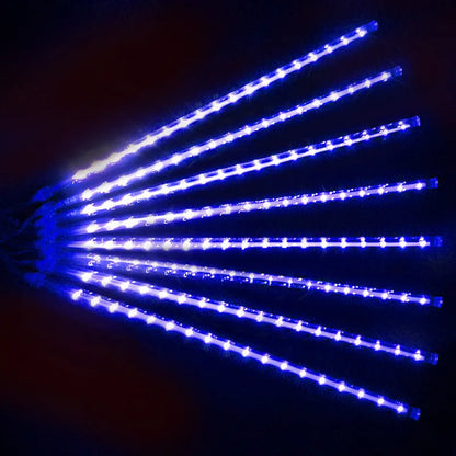 Meteorregen LED Lichterkette | Weihnachtsbeleuchtung Außen 8
