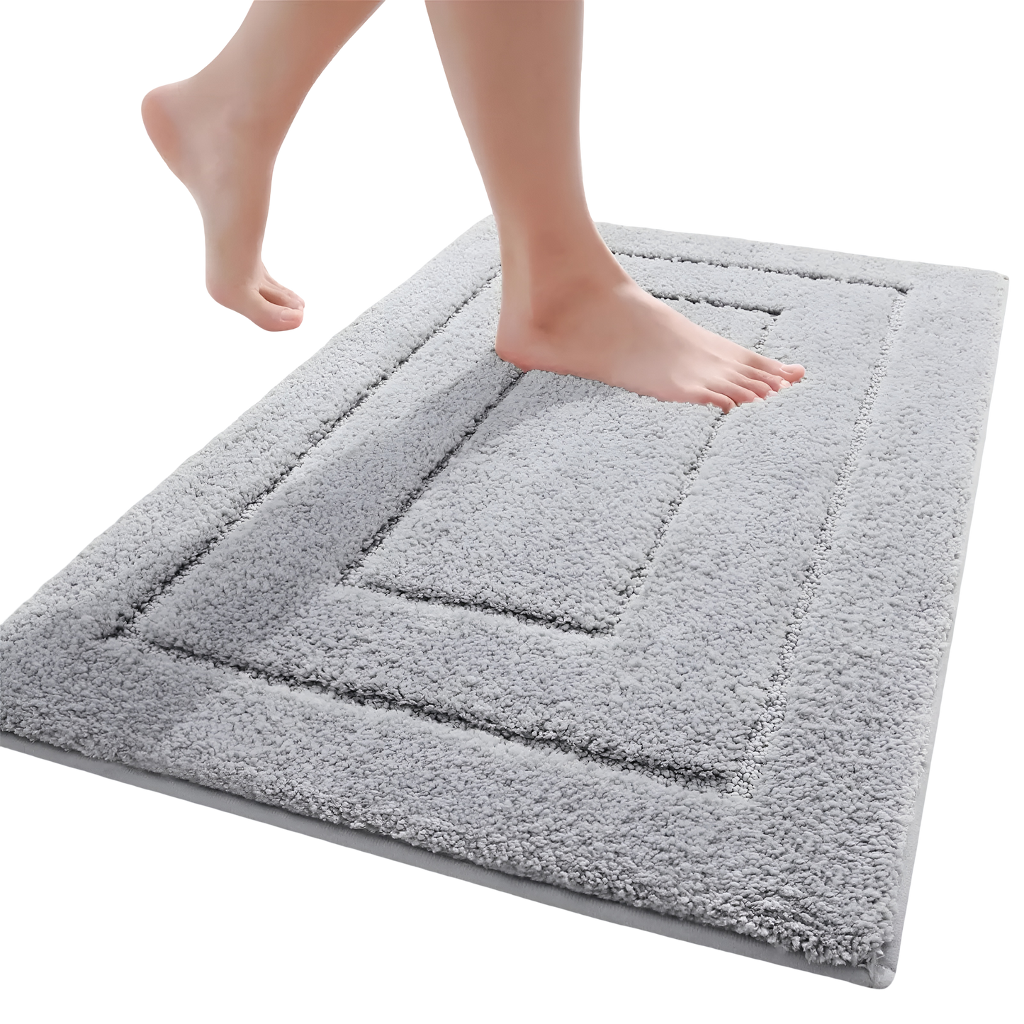 Mikrofaser Badematte | Rutschfest & Waschbar für Badezimmer 1