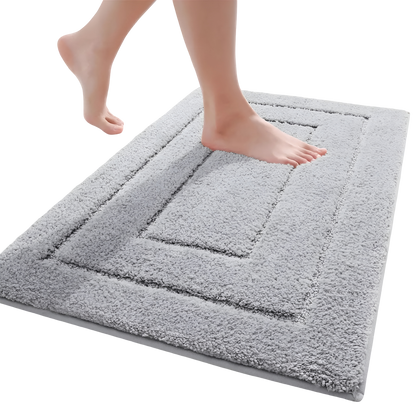 Mikrofaser Badematte | Rutschfest & Waschbar für Badezimmer 1