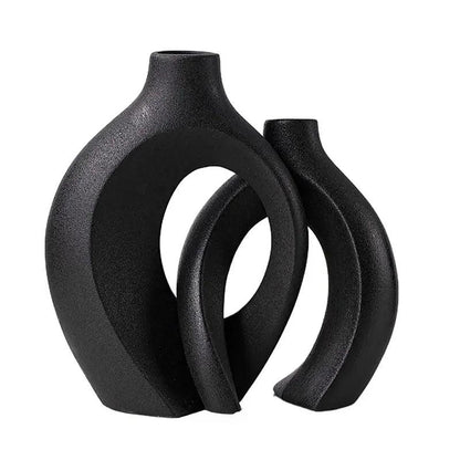 Minimalistische Keramische Vasen Set | Elegante Wohnaccessoires 1