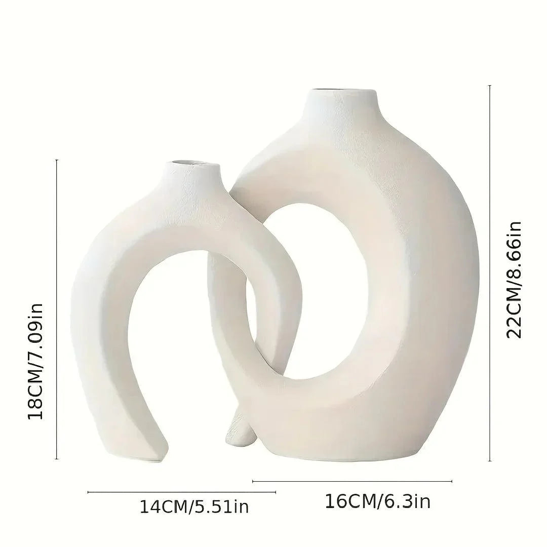 Minimalistische Keramische Vasen Set | Elegante Wohnaccessoires 5