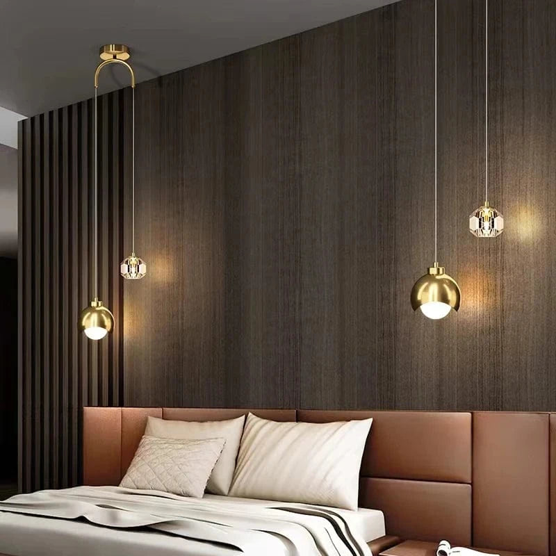 Moderne Kristallpendelleuchte | Elegante Hängelampe für Wohnräume 2