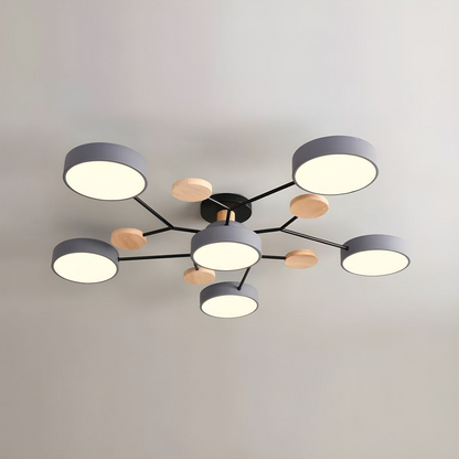 Moderne LED-Deckenlampe | Runde Deckenleuchte für Wohnzimmer 12