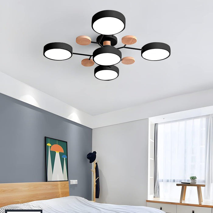 Moderne LED-Deckenlampe | Runde Deckenleuchte für Wohnzimmer 13