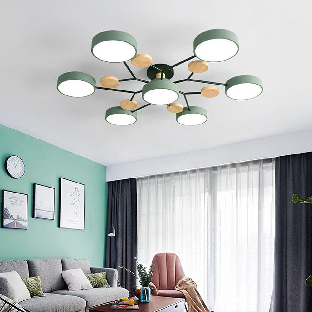 Moderne LED-Deckenlampe | Runde Deckenleuchte für Wohnzimmer 14