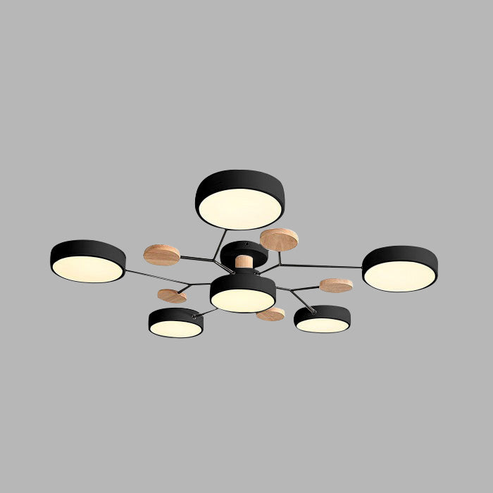 Moderne LED-Deckenlampe | Runde Deckenleuchte für Wohnzimmer 18